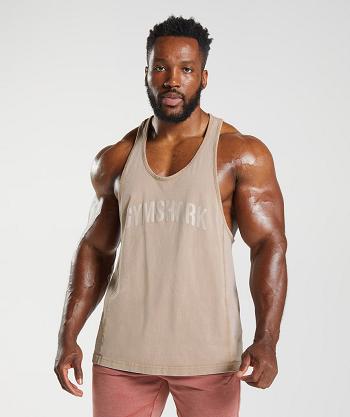 Stringers Gymshark Power Washed Hombre Marrones | CO 3547NWY